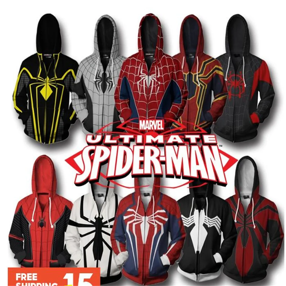 Hot Toys Spiderman Spider Peripheral 3D Digital Print Sweatshirts Hoodies Boys Oversize Zip Hoodie Clothes 6yrs to 12yrs Coat
Hot Toys Spiderman Spider Peripheral 3D Digital Print Sweatshirts Hoodies Boys Oversize Zip Hoodie Clothes 6yrs to 12yrs Coat