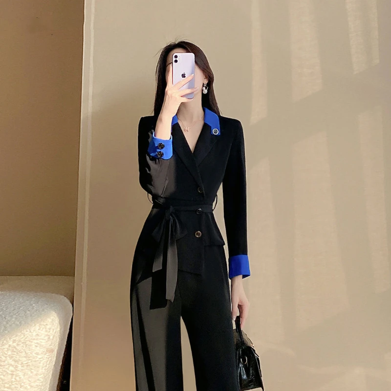 Woman Office Romper Jumpsuit Female Long Sleeve Elegant Playsuit Long Pants High Waist Outfits Ladies Overalls Romper Party G238
Woman Office Romper Jumpsuit Female Long Sleeve Elegant Playsuit Long Pants High Waist Outfits Ladies Overalls Romper Party G238