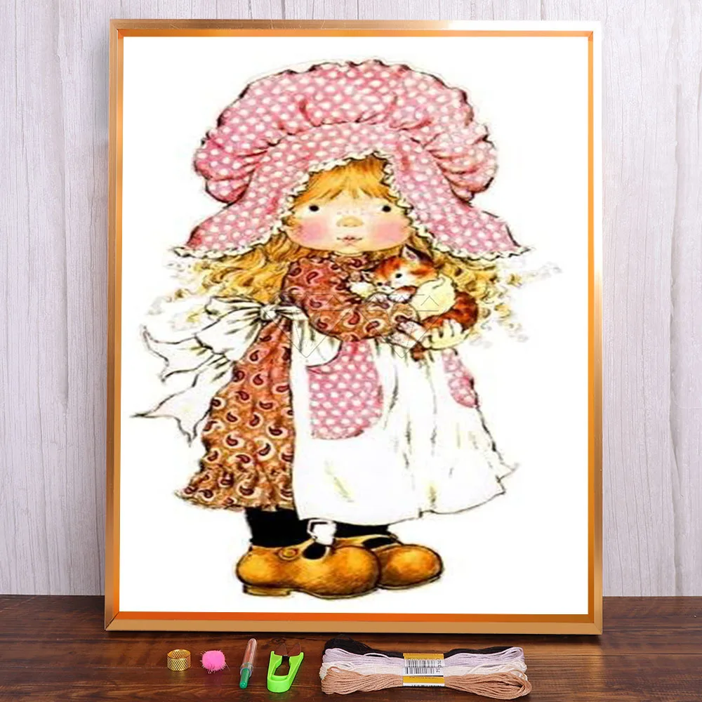 Cartoon Little Girl Angel Princess Printed Water-Soluble Canvas 11CT Cross-Stitch DIY Embroidery Patterns DMC Decor
Cartoon Little Girl Angel Princess Printed Water-Soluble Canvas 11CT Cross-Stitch DIY Embroidery Patterns DMC Decor