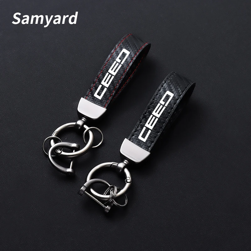 Carbon Fiber Leather Car Keychain For Kia Ceed Cerato Niro Picanto Rio Sorento Sportage Key Rings Car Accessories
Carbon Fiber Leather Car Keychain For Kia Ceed Cerato Niro Picanto Rio Sorento Sportage Key Rings Car Accessories