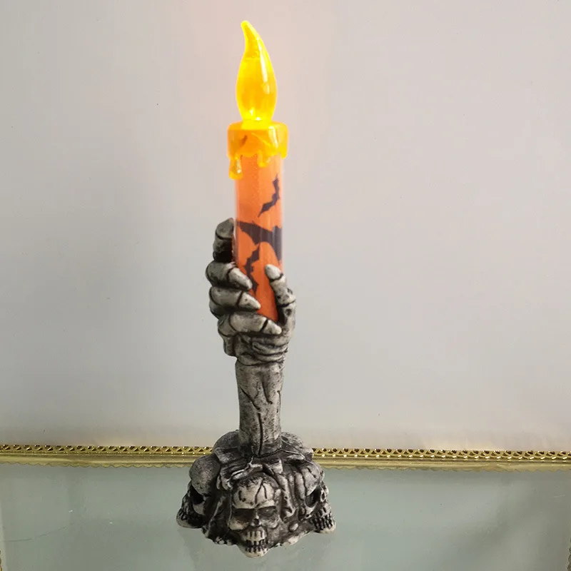 Halloween LED Lights Skull Ghost Holding Candle Lamp Holloween Party Table Top Decorations for Home Haunted House Ornaments
Halloween LED Lights Skull Ghost Holding Candle Lamp Holloween Party Table Top Decorations for Home Haunted House Ornaments
