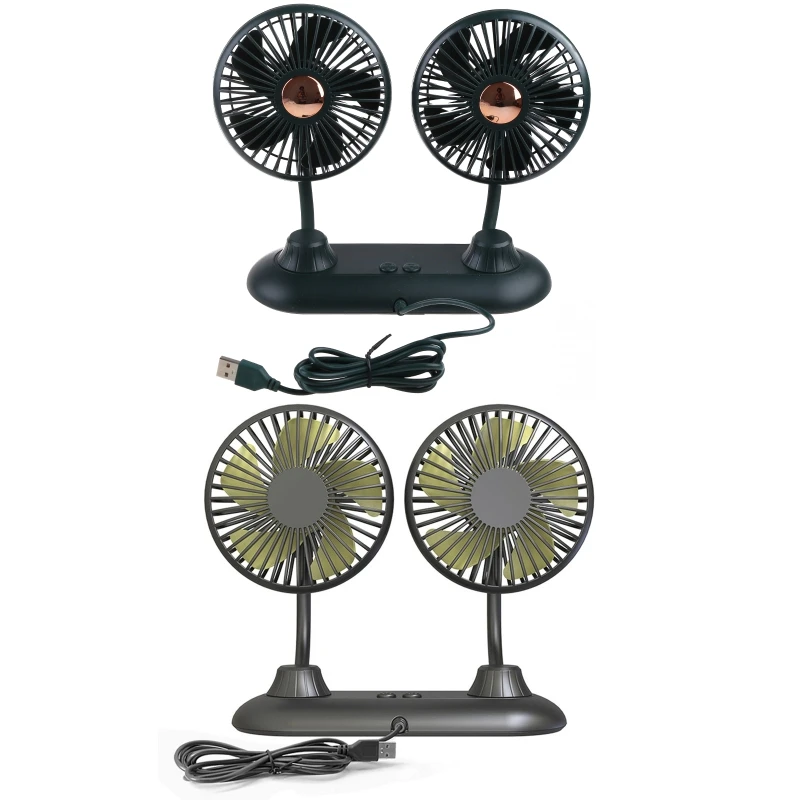 USB Dual for Head Car Fan Portable Vehicle Rotatable Auto Cooling Fan Cooler USB Fan for Home Office Car Dashboard
USB Dual for Head Car Fan Portable Vehicle Rotatable Auto Cooling Fan Cooler USB Fan for Home Office Car Dashboard