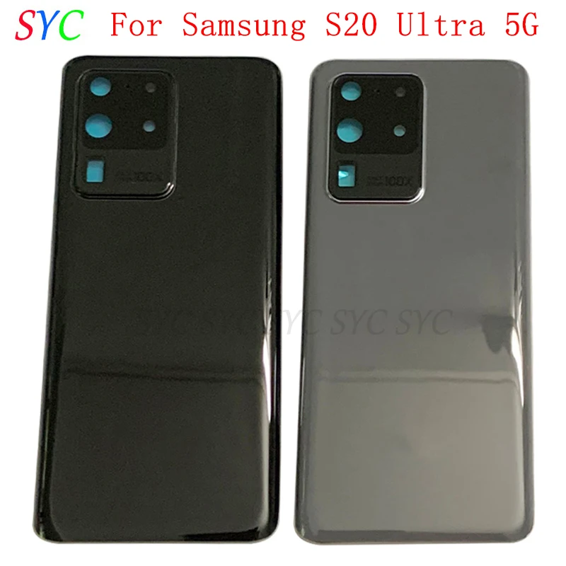 

Rear Door Battery Cover Housing For Samsung S20 G980 S20 Plus G985 S20 Ultra G988 Back Cover with Camera Lens Logo Repair Parts