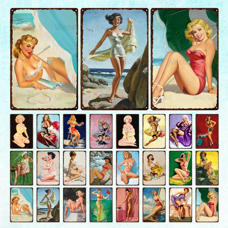 Metal Poster Tin Painting Summer Sexy Girls Hawaii Seaside Vacation Metal Tin Sign Bikini Girls Art Painting Bar Wall Decor
Metal Poster Tin Painting Summer Sexy Girls Hawaii Seaside Vacation Metal Tin Sign Bikini Girls Art Painting Bar Wall Decor