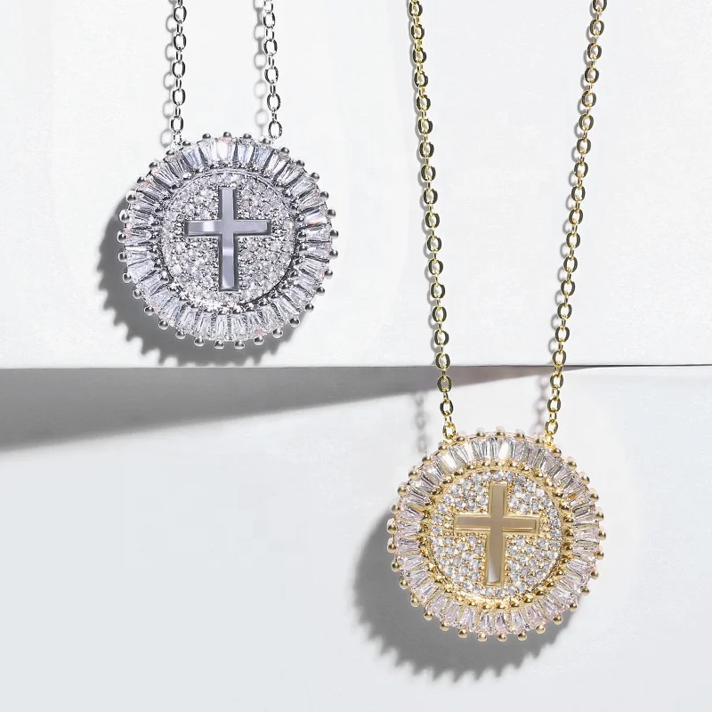 New Fashion Hollow Cross Necklace for Women Micro Paved CZ Stone Anniversary Gift High Quality Female Pendant Necklaces
New Fashion Hollow Cross Necklace for Women Micro Paved CZ Stone Anniversary Gift High Quality Female Pendant Necklaces