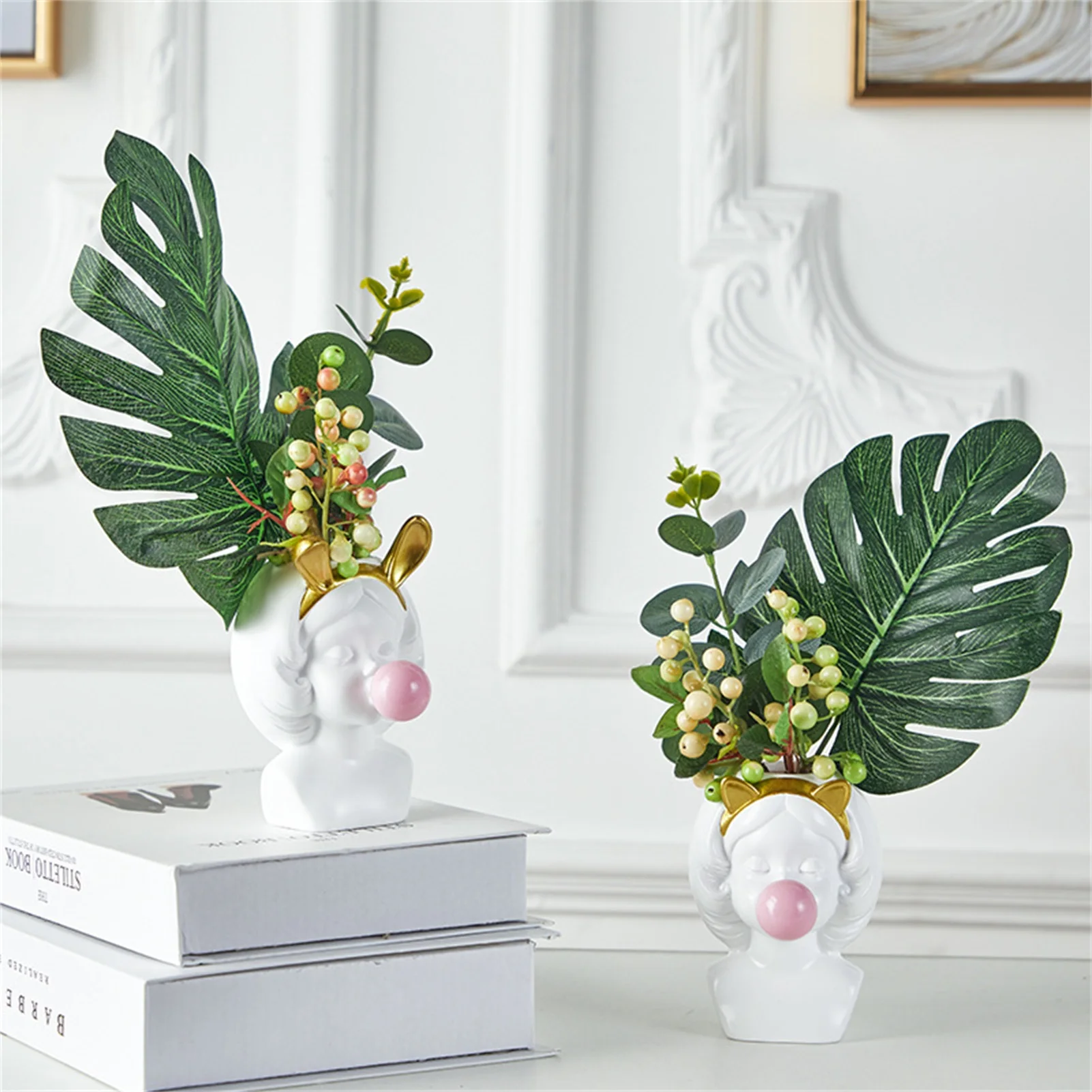 New Bubble-Blowing Girl Flower Pot Cactus Planters With Drainage Hole Face Flower Pot Head Planter For Home Office Decor Gift
New Bubble-Blowing Girl Flower Pot Cactus Planters With Drainage Hole Face Flower Pot Head Planter For Home Office Decor Gift