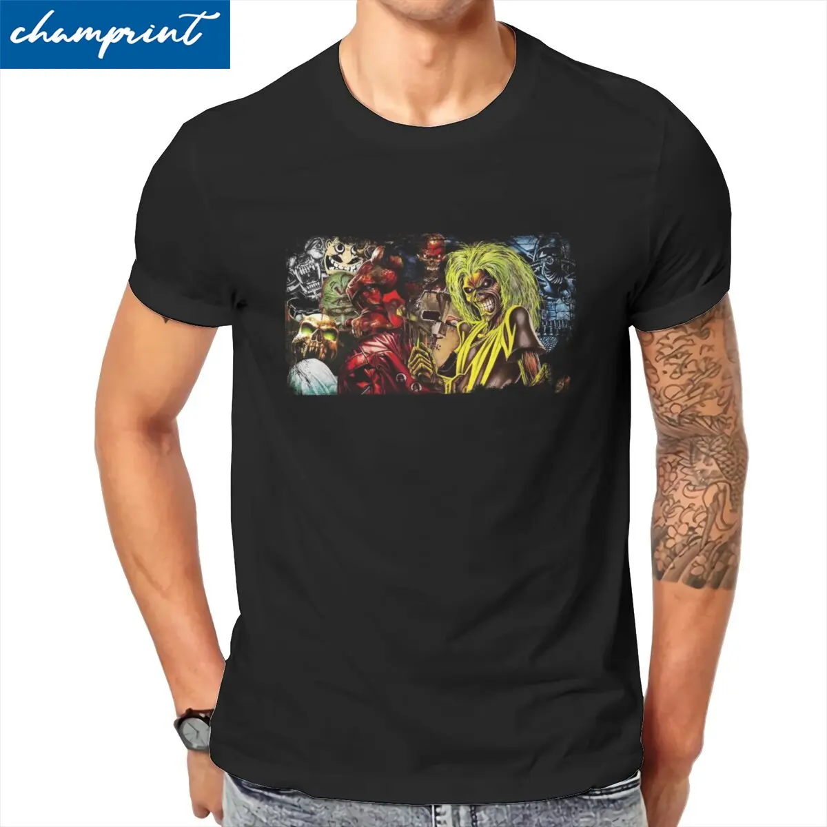 Fun Metal Mascots Maiden T-Shirt for Men Round Collar 100% Cotton T Shirt Heavy Metal Band Tee Shirt Plus Size Clothing
Fun Metal Mascots Maiden T-Shirt for Men Round Collar 100% Cotton T Shirt Heavy Metal Band Tee Shirt Plus Size Clothing