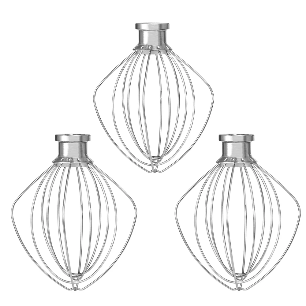 3PCS Whisk Replacement Attachment for KitchenAid Tilt-Head Stand Mixer, K45WW Wire Whip Beater for Egg Heavy Cream
3PCS Whisk Replacement Attachment for KitchenAid Tilt-Head Stand Mixer, K45WW Wire Whip Beater for Egg Heavy Cream