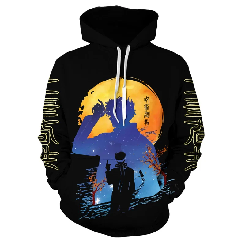 New 3D Anime Jujutsu Kaisen Printed Hoodies For Men Manga Satoru Gojo Graphic Hooded Sweatshirts Fashion Pullovers Harajuku Tops
New 3D Anime Jujutsu Kaisen Printed Hoodies For Men Manga Satoru Gojo Graphic Hooded Sweatshirts Fashion Pullovers Harajuku Tops
