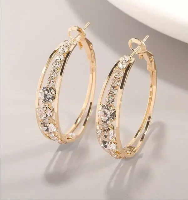 Fresh and Sweet Earrings Popular Diamond Earrings Women's Ring Earrings Fashion Accessories Gift For Love
Fresh and Sweet Earrings Popular Diamond Earrings Women's Ring Earrings Fashion Accessories Gift For Love