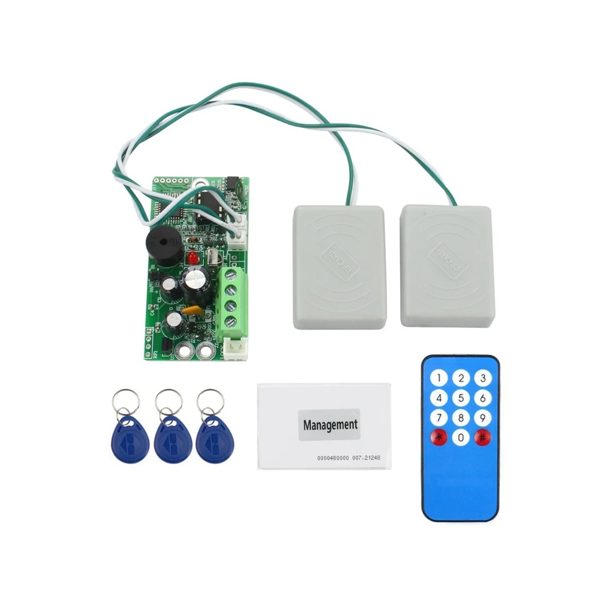 

Встроенная плата управления RFID, EMID 125 кГц, нормально открытый модуль управления, индукционный контроллер для бирки, двойная катушка