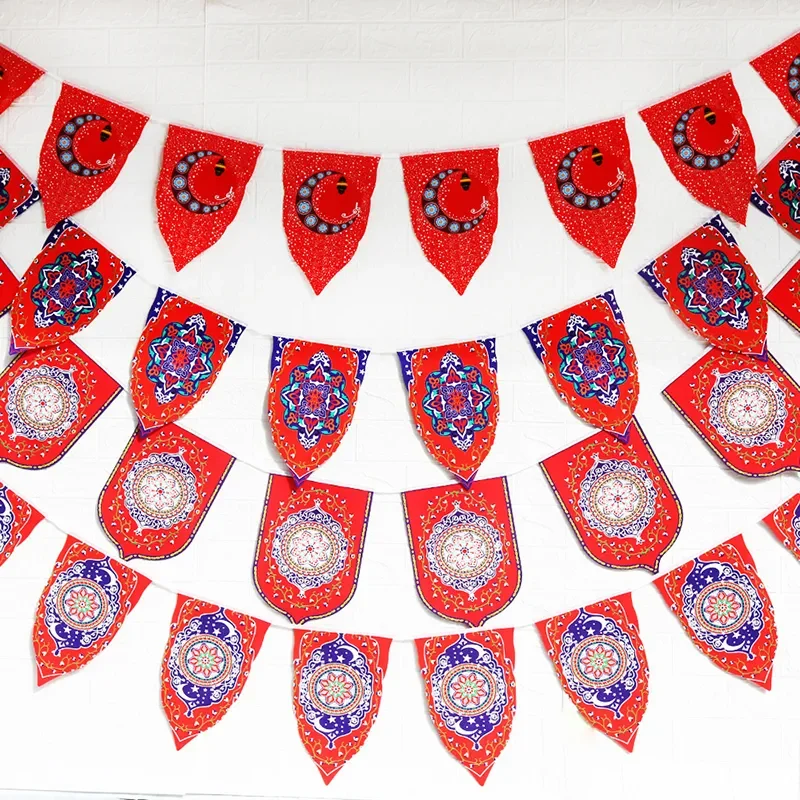 Mubarak Decor Colorful Eid Banner Bunting Hanging Garland Ramadan Decoration Islamic Muslim DIY Festival Party Supplies
Mubarak Decor Colorful Eid Banner Bunting Hanging Garland Ramadan Decoration Islamic Muslim DIY Festival Party Supplies