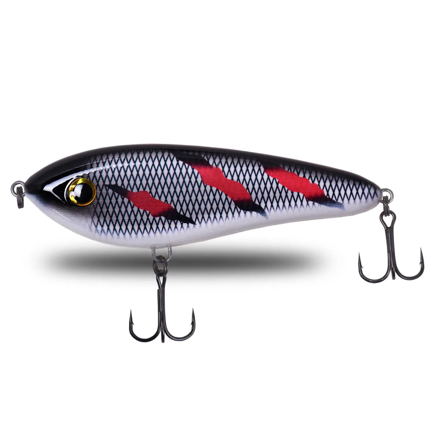 Artificial Fishing Hard Baits 1pcs 130mm 70g/2.47oz Slow Sinking Rattle Jerkbait Fishing Lures Big VIB with 3D Eyes
Artificial Fishing Hard Baits 1pcs 130mm 70g/2.47oz Slow Sinking Rattle Jerkbait Fishing Lures Big VIB with 3D Eyes