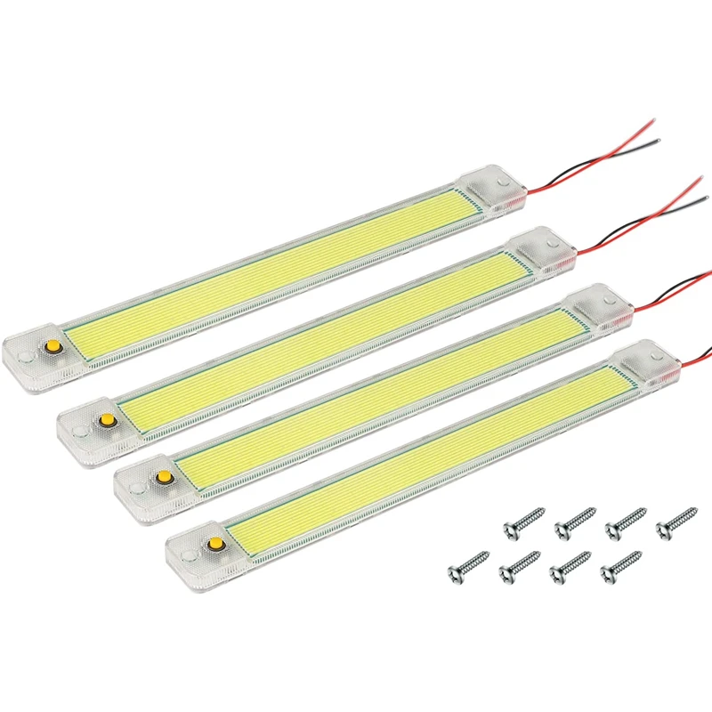 4Pcs 12-24V 84LED Car COB Interior Light Bar Car LED Interior Lights RV Ceiling Dome Lights For Camping Cars Trailers
4Pcs 12-24V 84LED Car COB Interior Light Bar Car LED Interior Lights RV Ceiling Dome Lights For Camping Cars Trailers