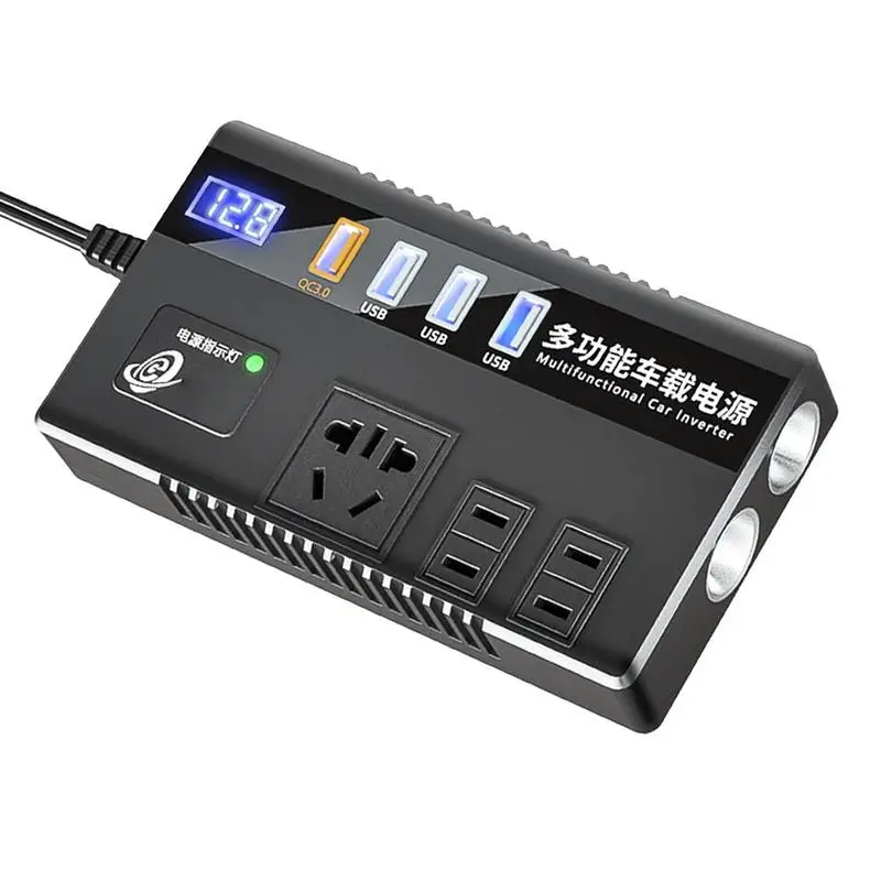 DC To AC Converter For Car DC To AC Inverter Charger Adapter For Car Digital Display Inverter With 3-Ports USB Charging For Cell
DC To AC Converter For Car DC To AC Inverter Charger Adapter For Car Digital Display Inverter With 3-Ports USB Charging For Cell