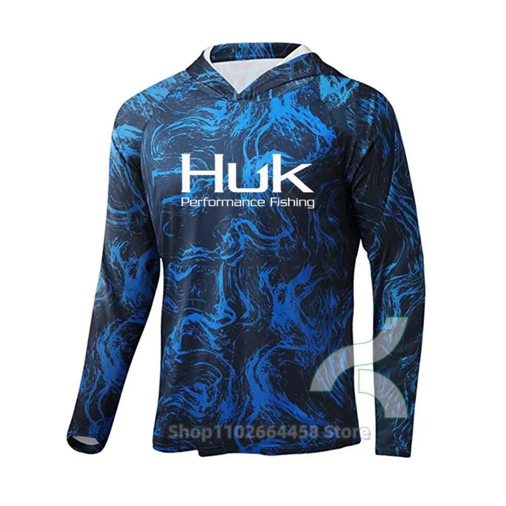 HUK Sun Protection Long Sleeve Fishing Hooded Shirt High Performance Anti-UV Fishing Clothing UPF 50 Quick Dry Breathable Jersey
HUK Sun Protection Long Sleeve Fishing Hooded Shirt High Performance Anti-UV Fishing Clothing UPF 50 Quick Dry Breathable Jersey
