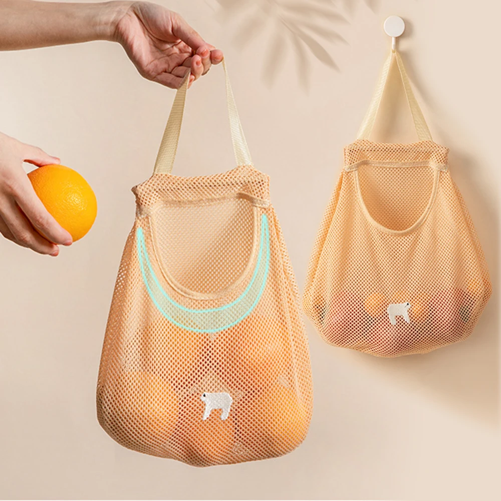 Mesh Hanging Storage Bag Vegetables Fruits Hollow Holder Portable Women Shopping Mesh Net Shop Grocery Tote Bag Home Storage
Mesh Hanging Storage Bag Vegetables Fruits Hollow Holder Portable Women Shopping Mesh Net Shop Grocery Tote Bag Home Storage