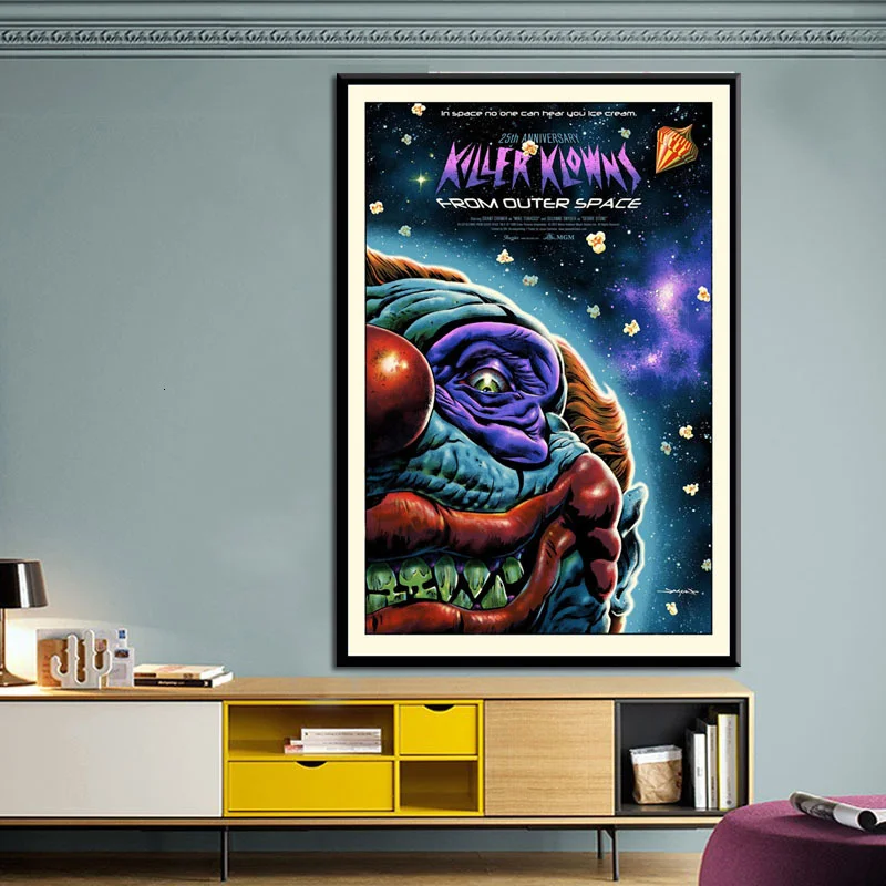 Comic Killer Klowns From Outer Space Horror Movie Canvas Painting posters and prints Vintage Poster Decorative Home Decor
Comic Killer Klowns From Outer Space Horror Movie Canvas Painting posters and prints Vintage Poster Decorative Home Decor