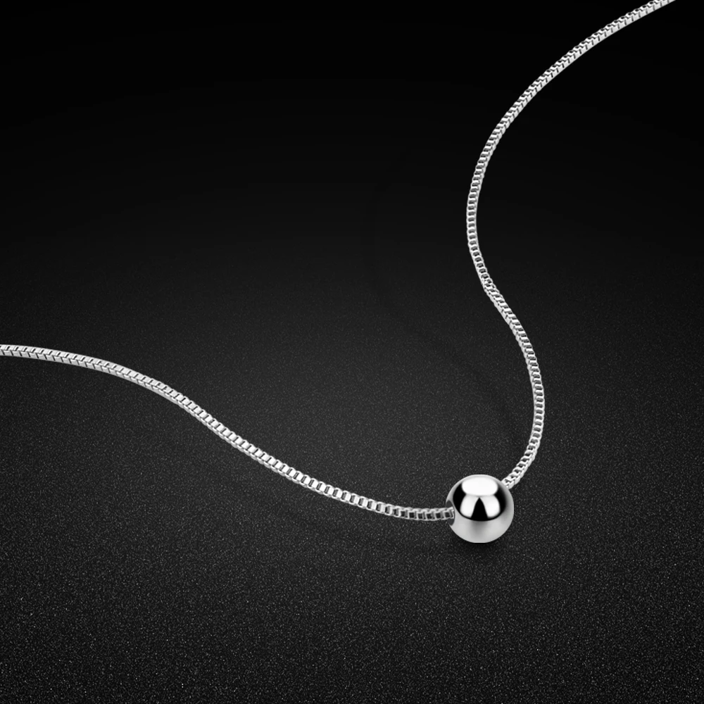 925 Sterling Silver Women's Fashion New Jewelry High Quality Round Ball Retro Simple Pendant Necklace
925 Sterling Silver Women's Fashion New Jewelry High Quality Round Ball Retro Simple Pendant Necklace