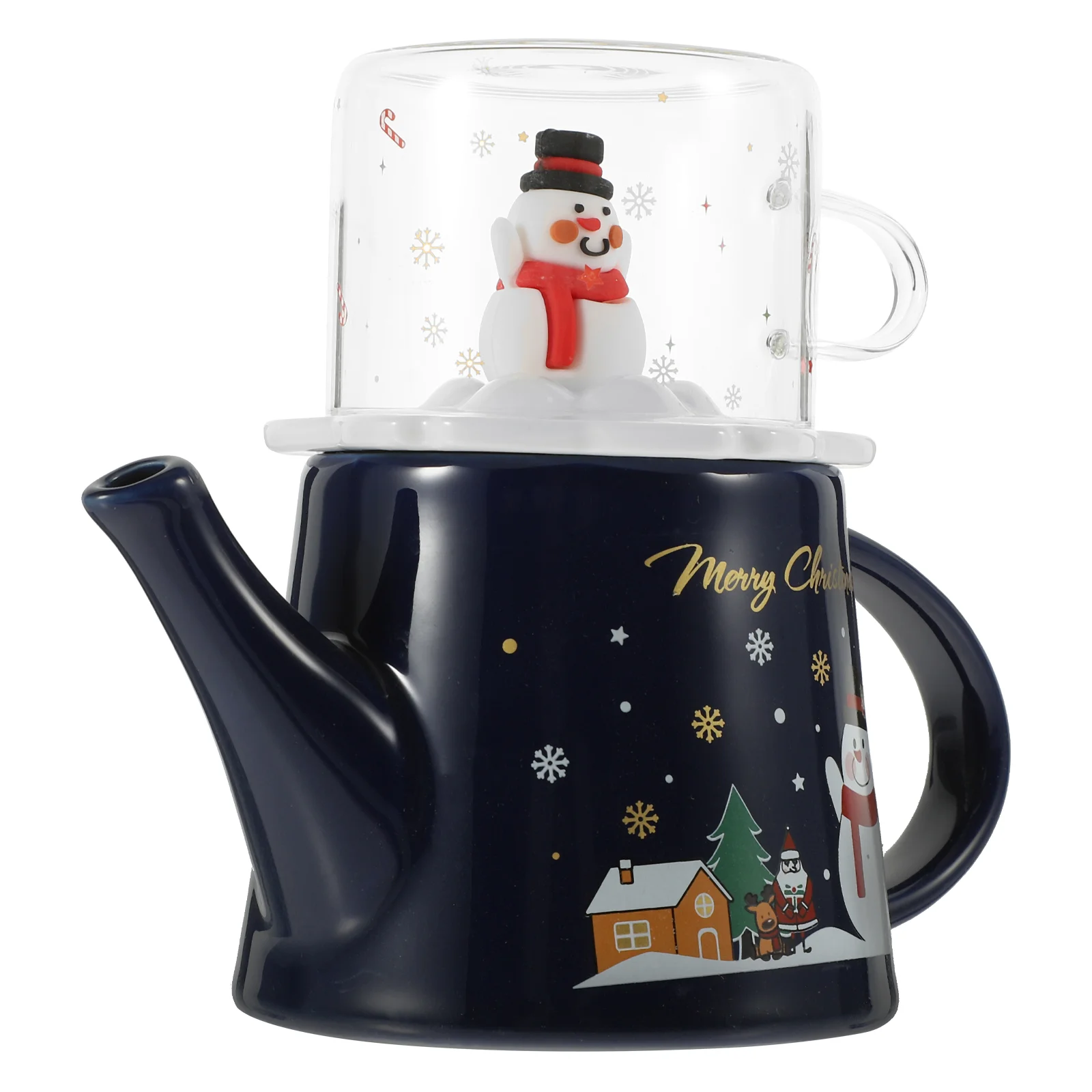 1 set of Christmas Teapot Ceramic Teapot Christmas Style Tea Cup Ceramic Teaware Set
1 set of Christmas Teapot Ceramic Teapot Christmas Style Tea Cup Ceramic Teaware Set
