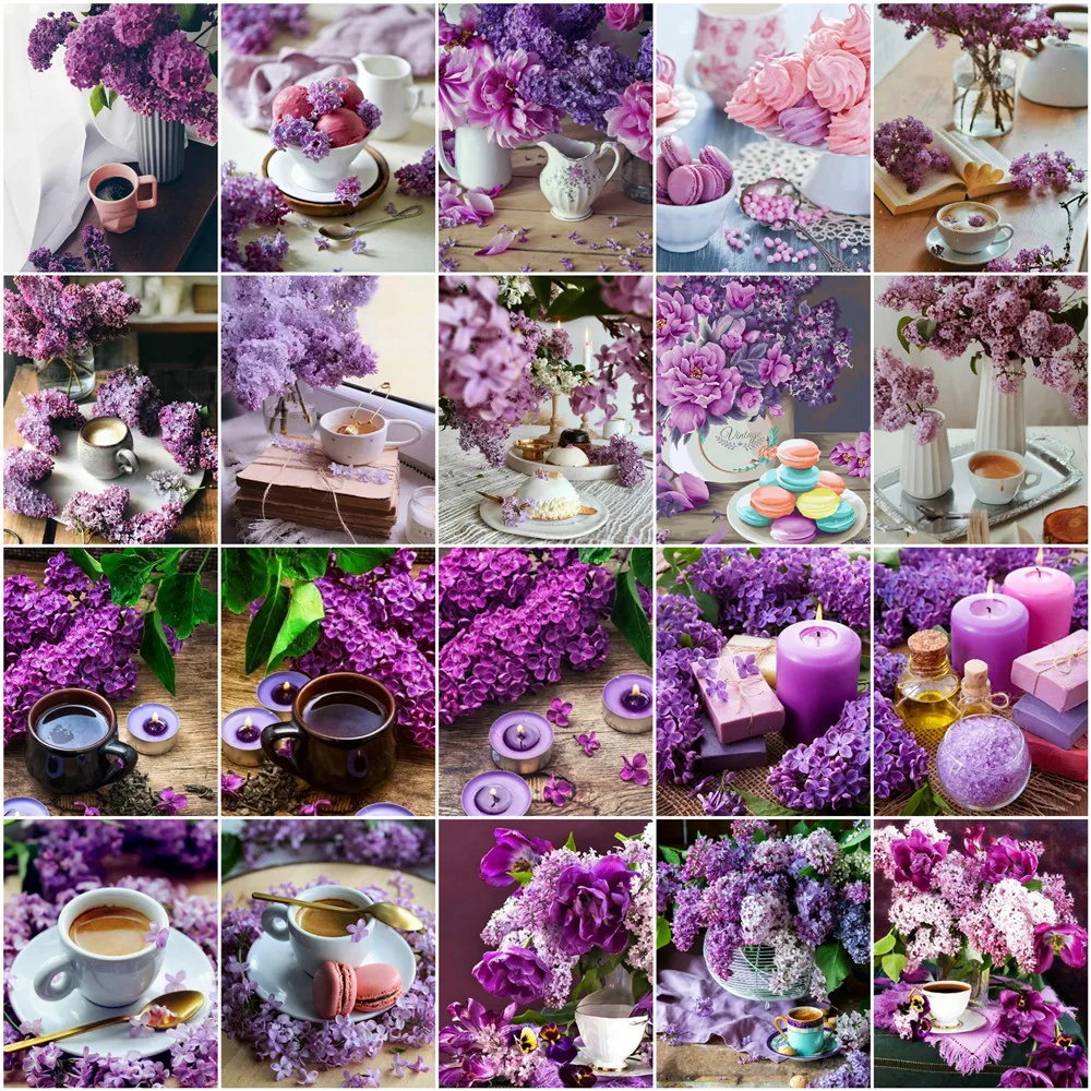 HUACAN Paint By Number Purple Flower Kits Drawing On Canvas DIY Picture By Number Clove Floral HandPainted Gift Home Decoration
HUACAN Paint By Number Purple Flower Kits Drawing On Canvas DIY Picture By Number Clove Floral HandPainted Gift Home Decoration