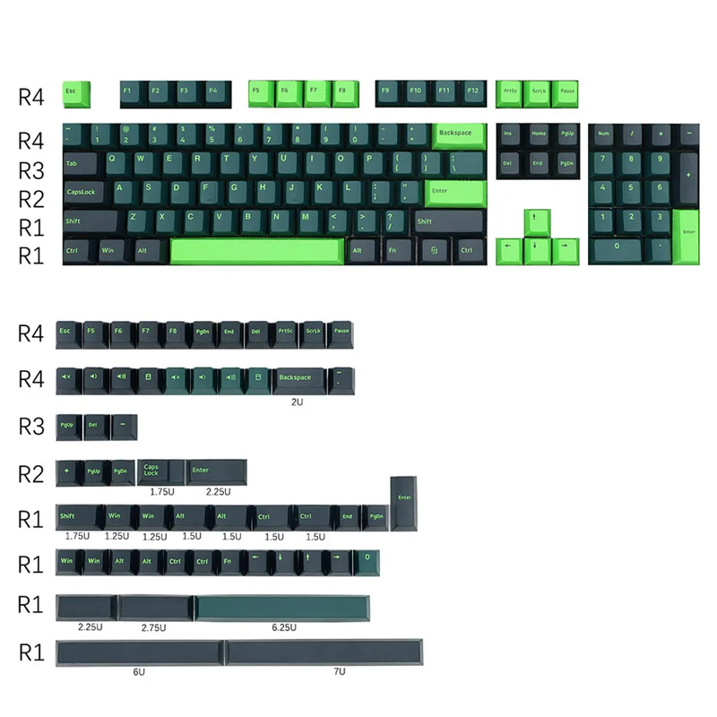 Двухцветные клавиши PBT GMK, акустическая черная зеленая клавиатура с вишневым профилем для механической клавиатуры 61 64 68 84 89
Двухцветные клавиши PBT GMK, акустическая черная зеленая клавиатура с вишневым профилем для механической клавиатуры 61 64 68 84 89