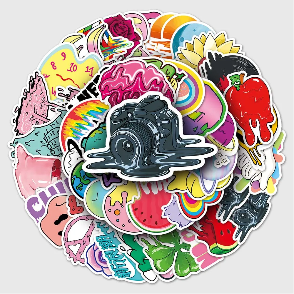 10/50 Pcs Melt pattern DIY Waterproof Graffiti Stickers Backpack Scrapbooking Pencil Case Notebook Laptop Decorataion Decals
10/50 Pcs Melt pattern DIY Waterproof Graffiti Stickers Backpack Scrapbooking Pencil Case Notebook Laptop Decorataion Decals