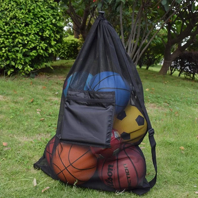 Heavy Duty Mesh Ball Bag Adjustable Sliding Drawstring Drawstring Sport Equipment Storage Bag For Basketball Soccer Sports Beach
Heavy Duty Mesh Ball Bag Adjustable Sliding Drawstring Drawstring Sport Equipment Storage Bag For Basketball Soccer Sports Beach