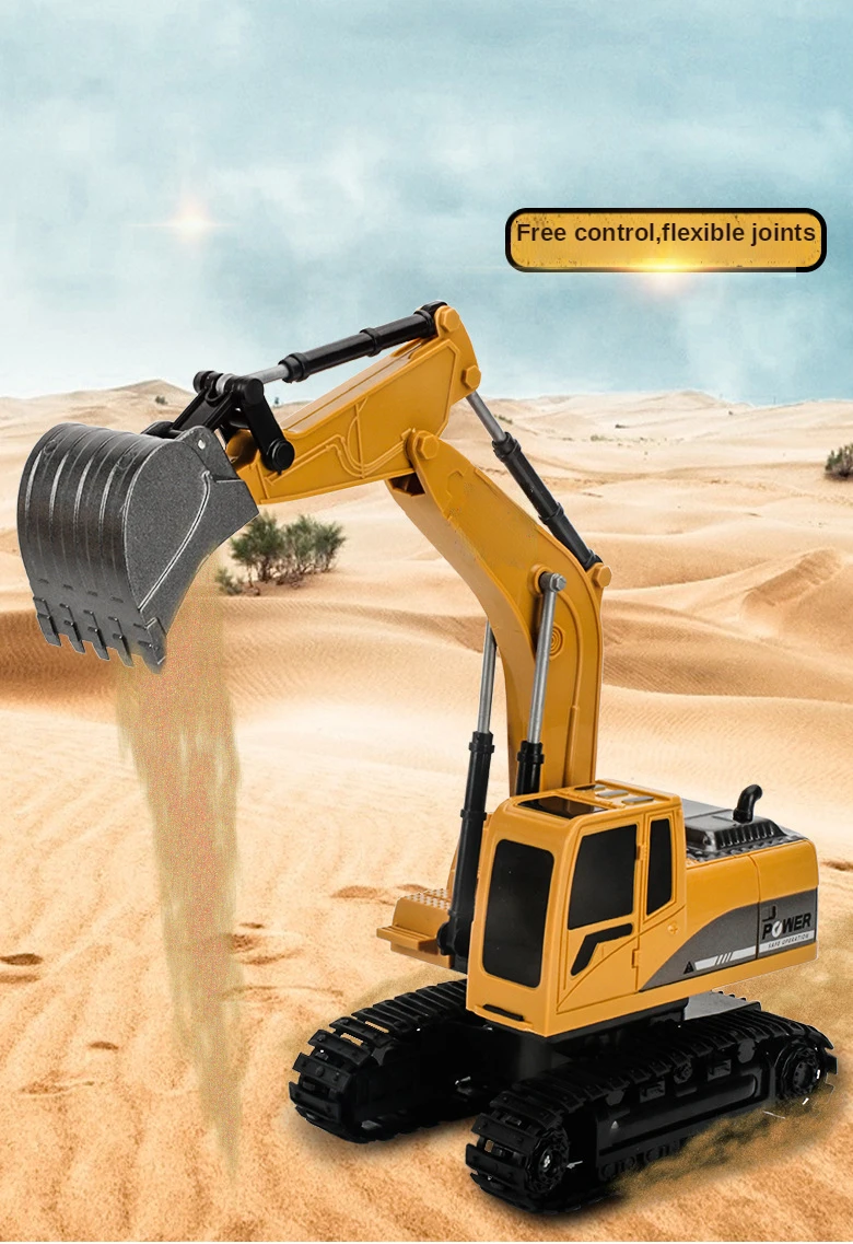 Alloy Plastic Remote Control Multifunctional Excavator Toy Cars 6-channel Electric Construction Vehicle Model Children's Toys
Alloy Plastic Remote Control Multifunctional Excavator Toy Cars 6-channel Electric Construction Vehicle Model Children's Toys