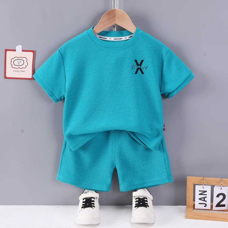Baby Clothes Top and Bottom Set Summer Children's Clothing Baby Casual Letter Round Neck Short Sleeve T-Shirt Shorts 2Pcs
Baby Clothes Top and Bottom Set Summer Children's Clothing Baby Casual Letter Round Neck Short Sleeve T-Shirt Shorts 2Pcs