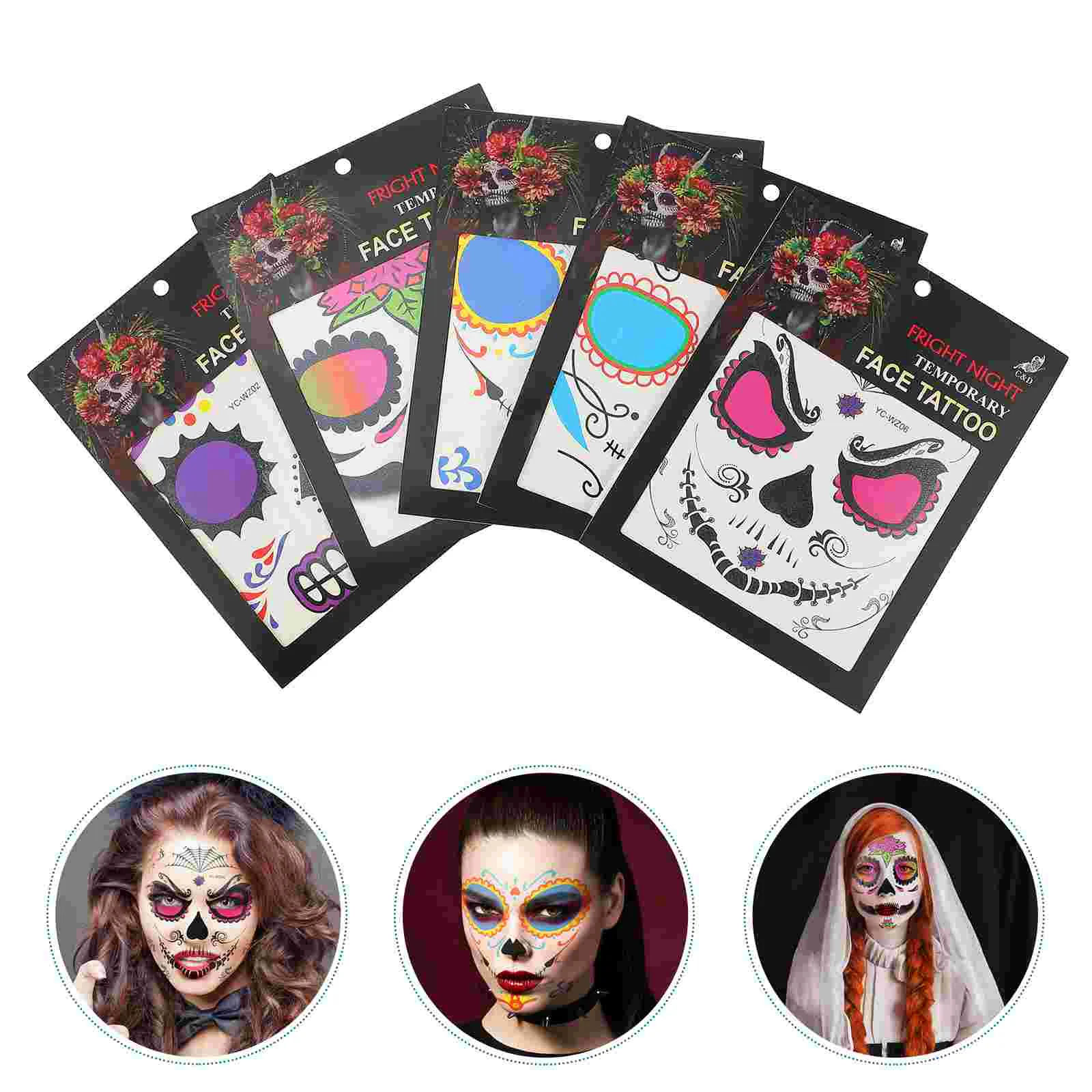 10 Sheets Tattoos Face Stickers Exquisite Festive Spooky Stickers Rhinestone Stickers
10 Sheets Tattoos Face Stickers Exquisite Festive Spooky Stickers Rhinestone Stickers