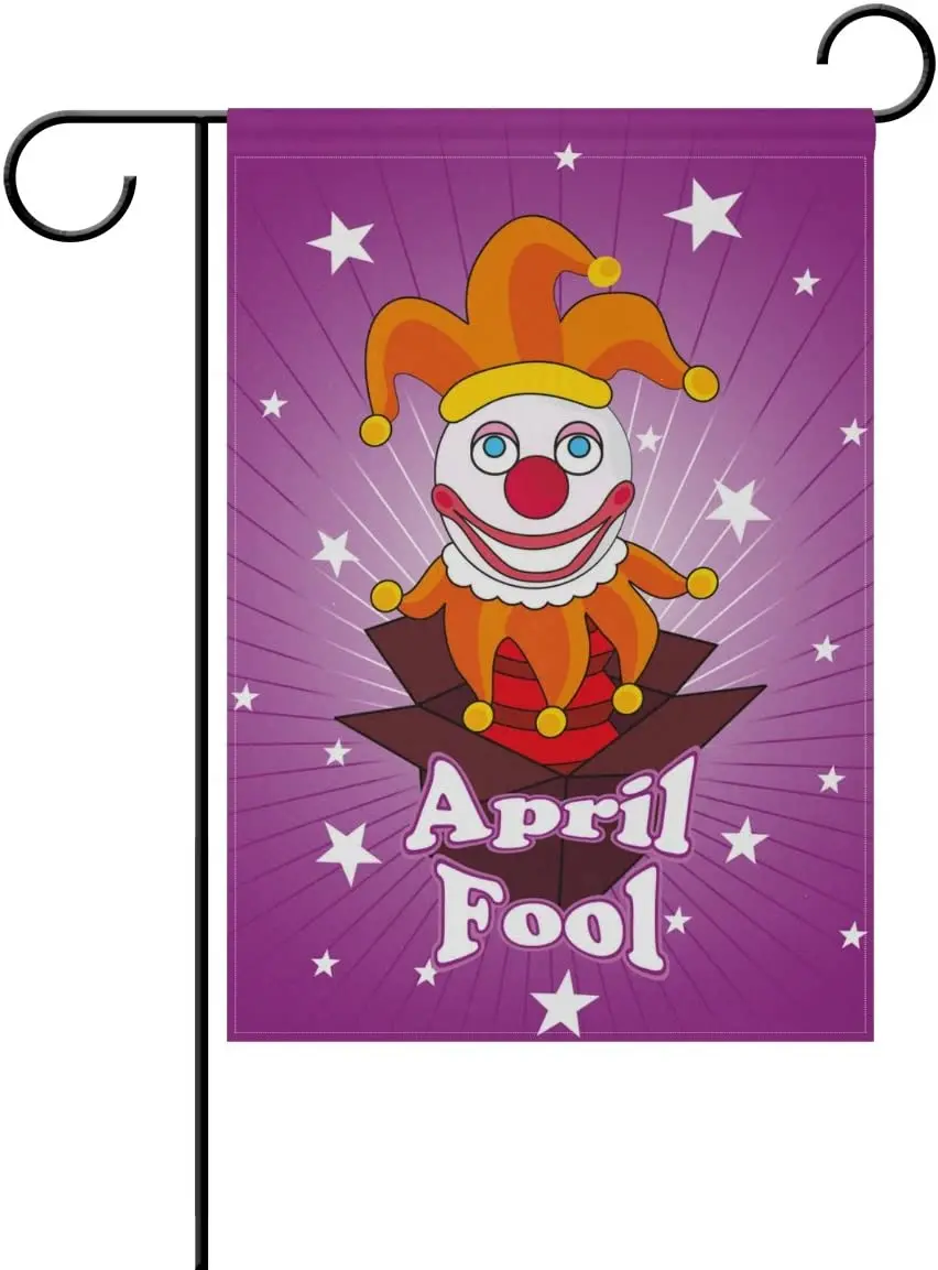 Welcome Cute Happy April Fools Day Clown Garden Yard Flag Banner for Outside House Flower Pot Double Side Print Banner for Outsi
Welcome Cute Happy April Fools Day Clown Garden Yard Flag Banner for Outside House Flower Pot Double Side Print Banner for Outsi