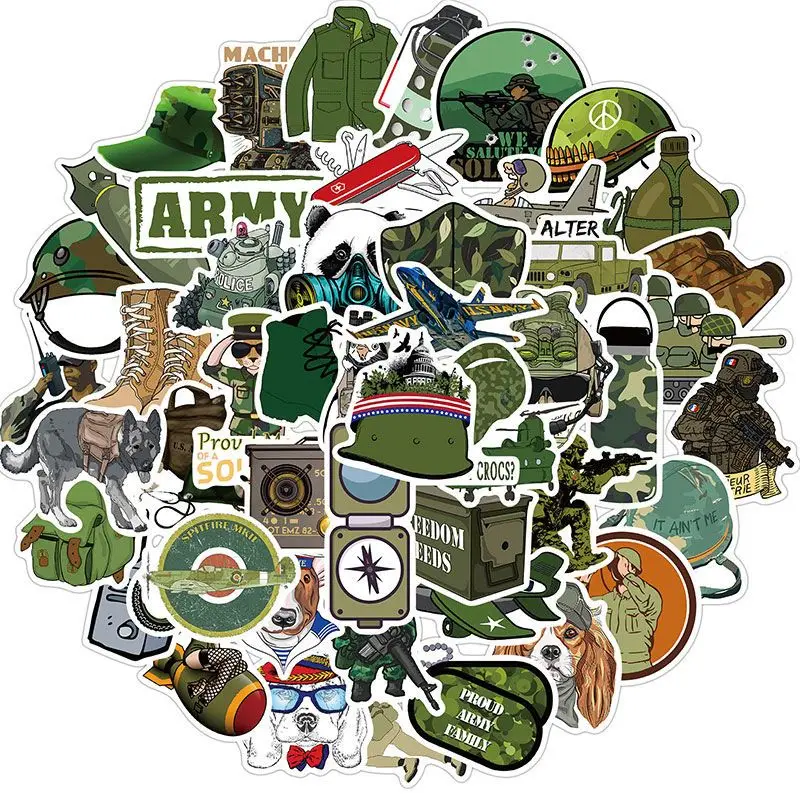 10/30/50pcs Military Fan Special Forces Stickers for Notebook Army Soldier Sticker Vintage Craft Scrapbooking DIY Stickers Label
10/30/50pcs Military Fan Special Forces Stickers for Notebook Army Soldier Sticker Vintage Craft Scrapbooking DIY Stickers Label