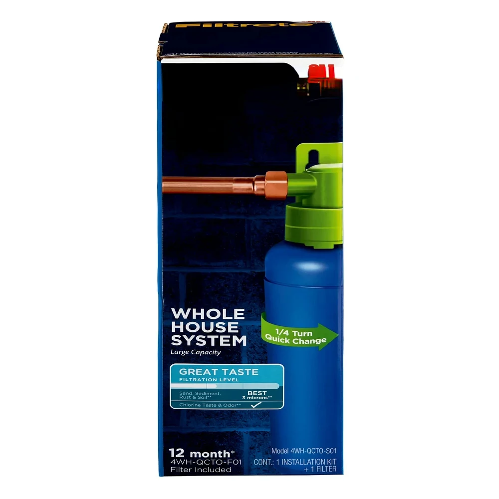 Performance Whole House Sanitary Quick Change Filter System 4WH-QCTO-S01, Large Capacity
Performance Whole House Sanitary Quick Change Filter System 4WH-QCTO-S01, Large Capacity