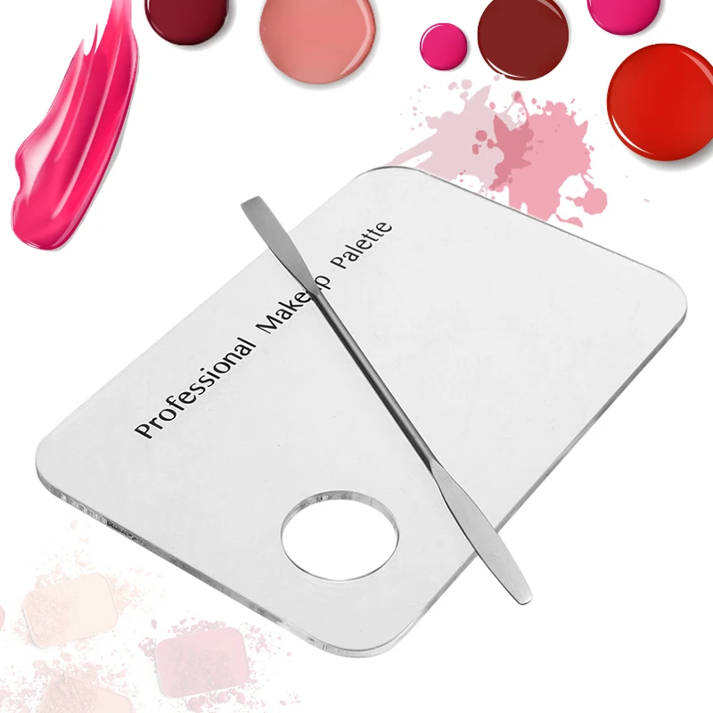 1 Set Acrylic Transparent Makeup Palette Polish Gel Watercolor Oil Painting Mixer With Spatula Nail Art Salon Maicure Tools
1 Set Acrylic Transparent Makeup Palette Polish Gel Watercolor Oil Painting Mixer With Spatula Nail Art Salon Maicure Tools