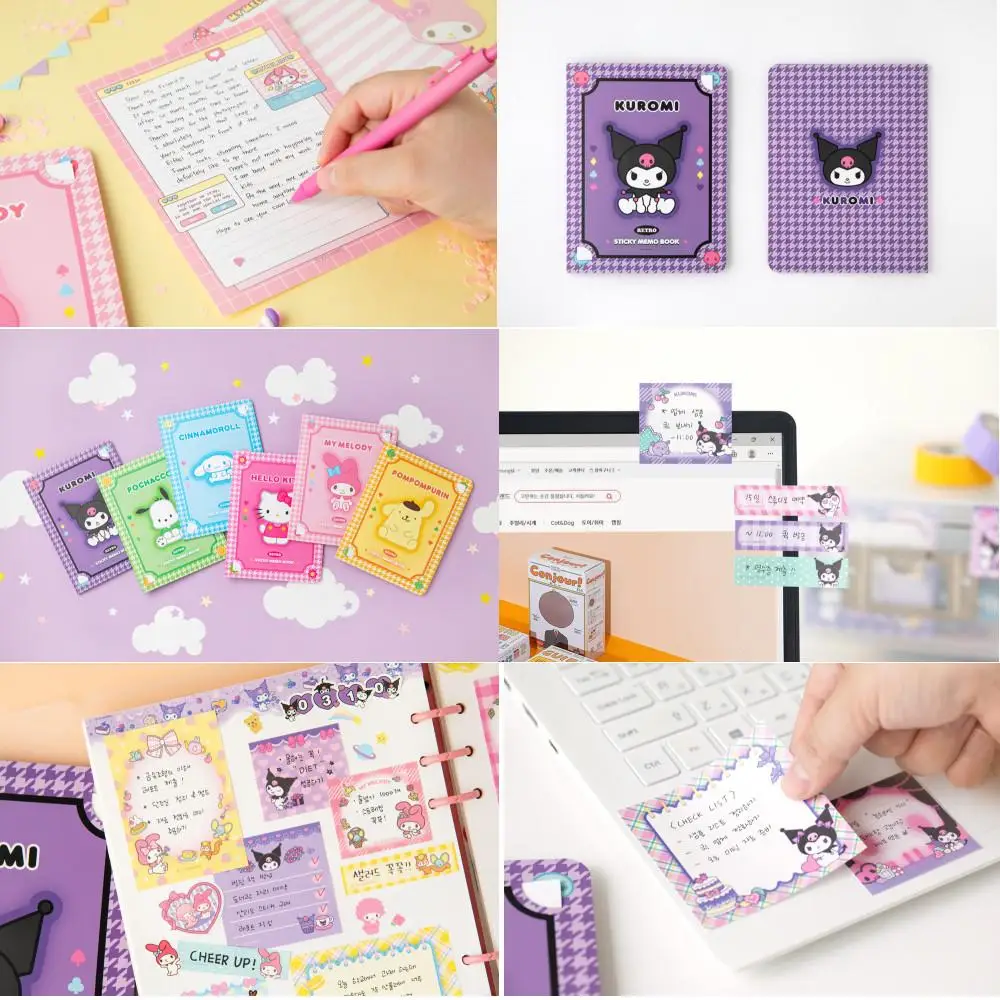 Cartoon Cute Kuromi Cinnamoroll My Melody Combination Sticky Note Book-Style Sticky Note N Times Sticker Notepad 50 Pages
Cartoon Cute Kuromi Cinnamoroll My Melody Combination Sticky Note Book-Style Sticky Note N Times Sticker Notepad 50 Pages