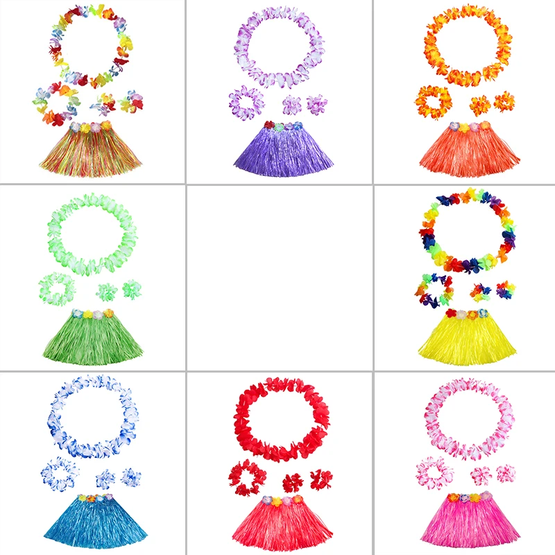 Flower Garland Skirt Suit Hawaiian Luau Grass Suit Flower Skirt Garland Hula Skirt Dance Party Costume Set Kids Girls Dress Up
Flower Garland Skirt Suit Hawaiian Luau Grass Suit Flower Skirt Garland Hula Skirt Dance Party Costume Set Kids Girls Dress Up