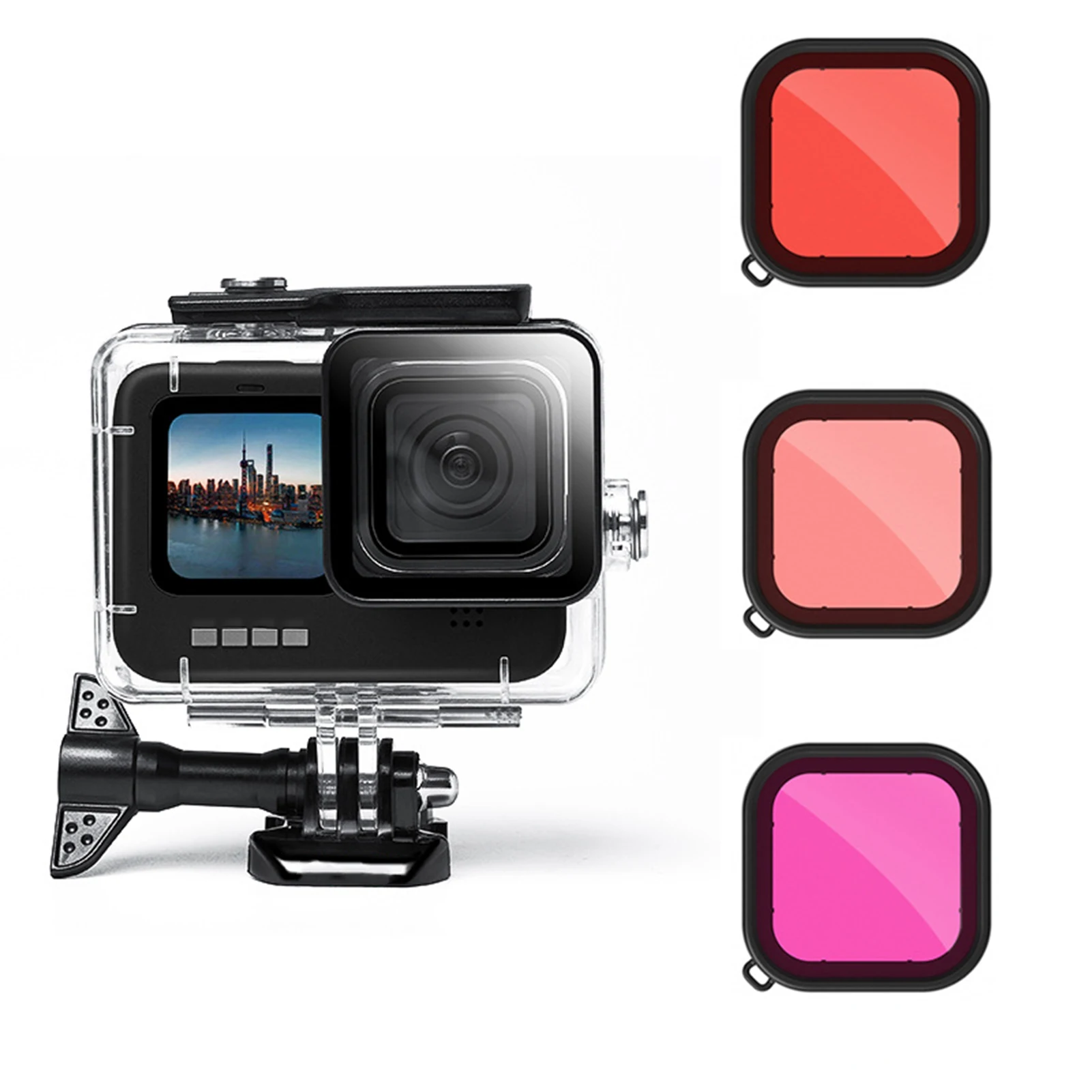 Фильтр для GoPro Hero 10 9 водонепроницаемые фильтры для дайвинга Красный Пурпурный Розовый чехол для дайвинга из закаленного стекла для корпуса ...
Фильтр для GoPro Hero 10 9 водонепроницаемые фильтры для дайвинга Красный Пурпурный Розовый чехол для дайвинга из закаленного стекла для корпуса ...