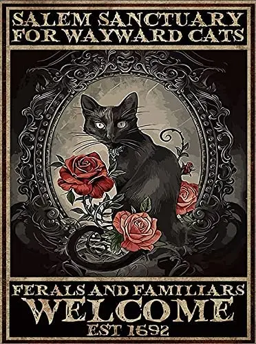 Оловянный плакат с черной кошкой, плакат с салемом для Wayward плакат с кошкой Салема, Постер ведьмы, Салема, ведьмы, кошки, плакат
Оловянный плакат с черной кошкой, плакат с салемом для Wayward плакат с кошкой Салема, Постер ведьмы, Салема, ведьмы, кошки, плакат