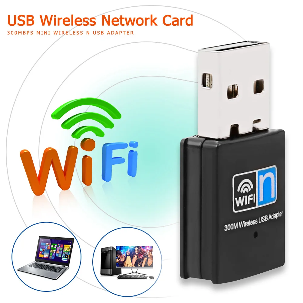 USB WiFi Adapter 300Mbps 2.4GHz WiFi External U Disc 802.11 n/g/b Mini Wireless Computer Network Card Receiver for Home Office
USB WiFi Adapter 300Mbps 2.4GHz WiFi External U Disc 802.11 n/g/b Mini Wireless Computer Network Card Receiver for Home Office