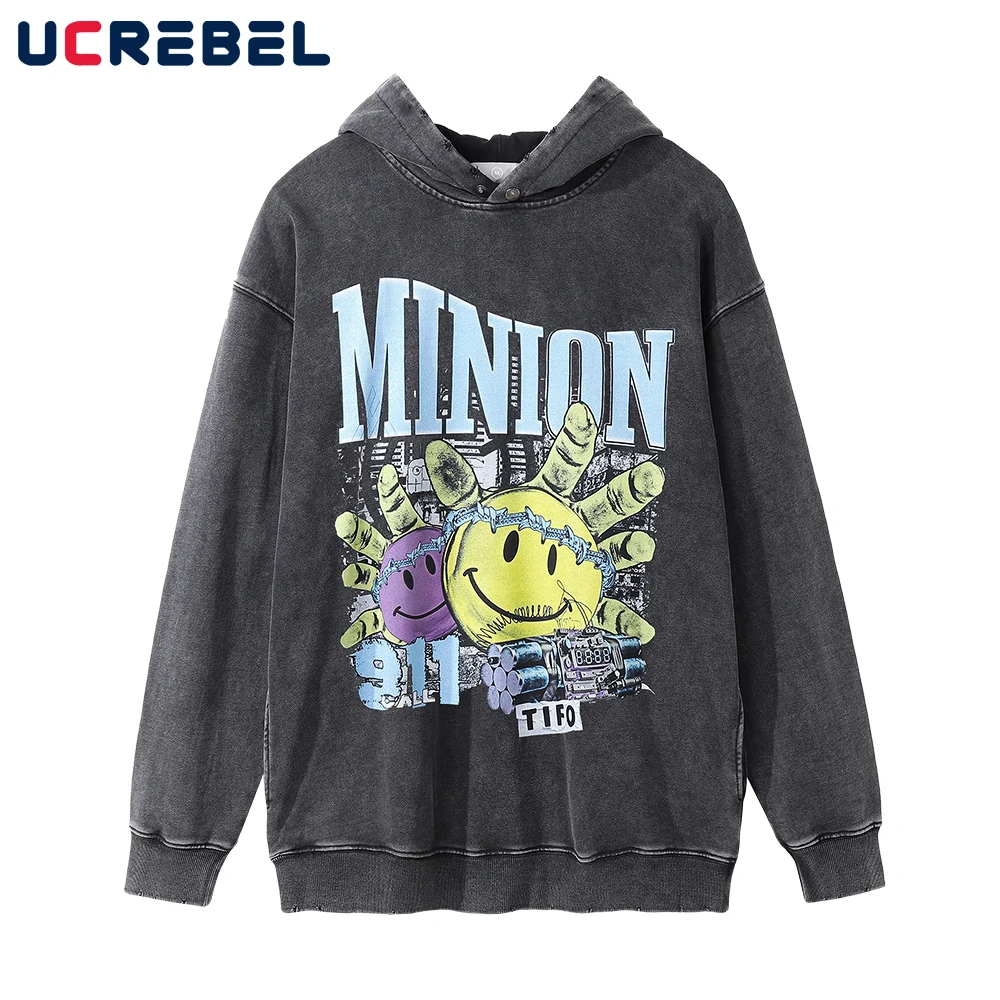 Pattern Print Loose Sweatshirts Mens Autumn Winter Casual Washed Distressed Retro Hoodies Streetwear Letter Long Sleeve Top Men
Pattern Print Loose Sweatshirts Mens Autumn Winter Casual Washed Distressed Retro Hoodies Streetwear Letter Long Sleeve Top Men