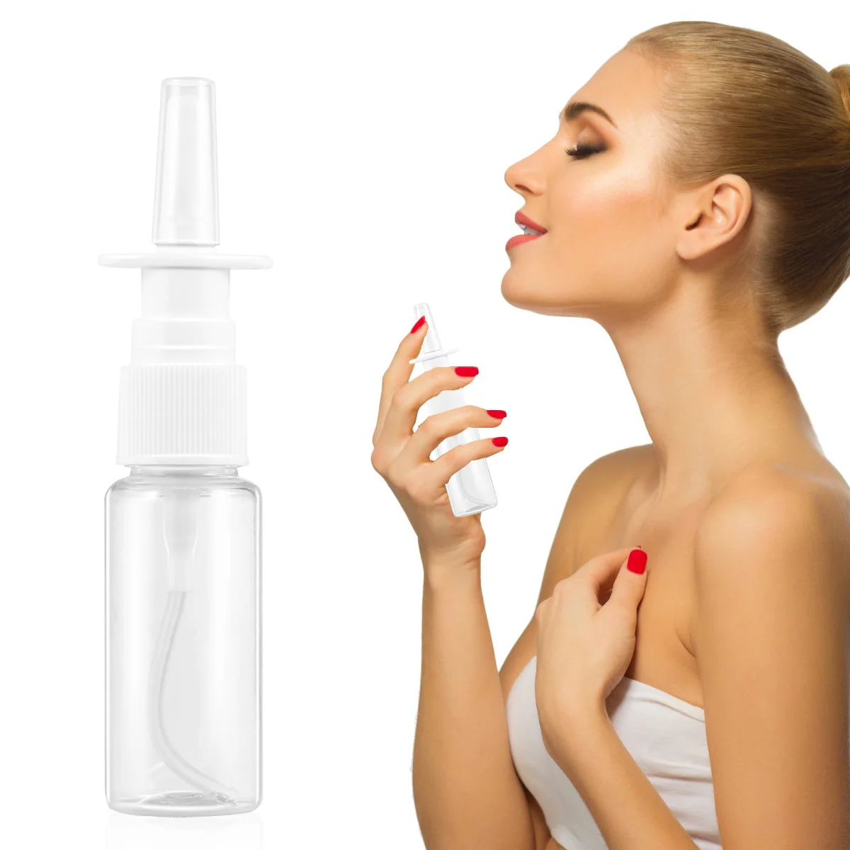 Nasal Spray Bottle Nose Sprayer Refillable Container Vial Pump Saline Fine Mist Bottles Empty Travel Water Wash Cleanser Clear
Nasal Spray Bottle Nose Sprayer Refillable Container Vial Pump Saline Fine Mist Bottles Empty Travel Water Wash Cleanser Clear