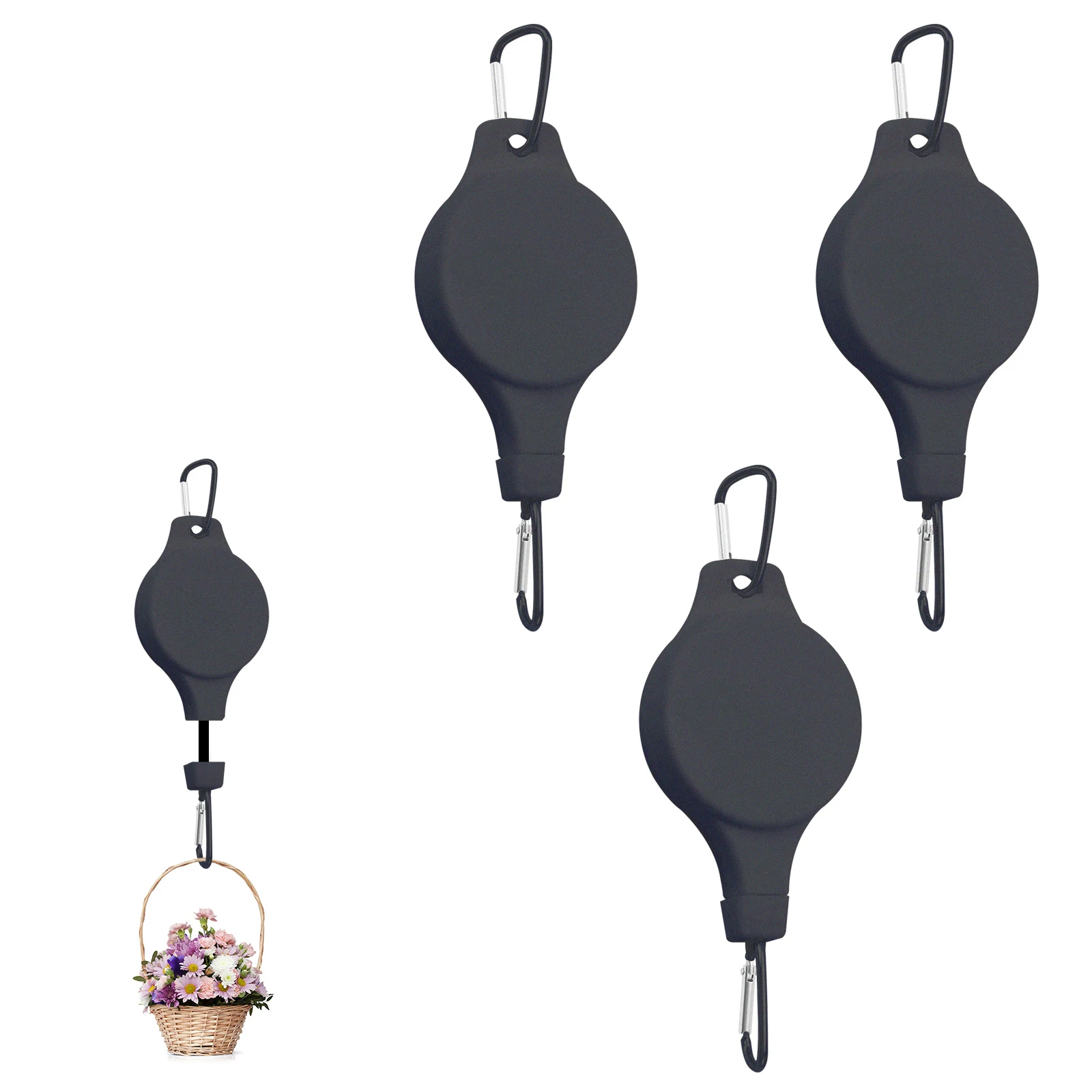 2/3/4/5pcs Retractable Pulley Lifting Hook Hanger For Potted Plants Hanging Flower Basket Planters Flower Pots Bird Houses
2/3/4/5pcs Retractable Pulley Lifting Hook Hanger For Potted Plants Hanging Flower Basket Planters Flower Pots Bird Houses