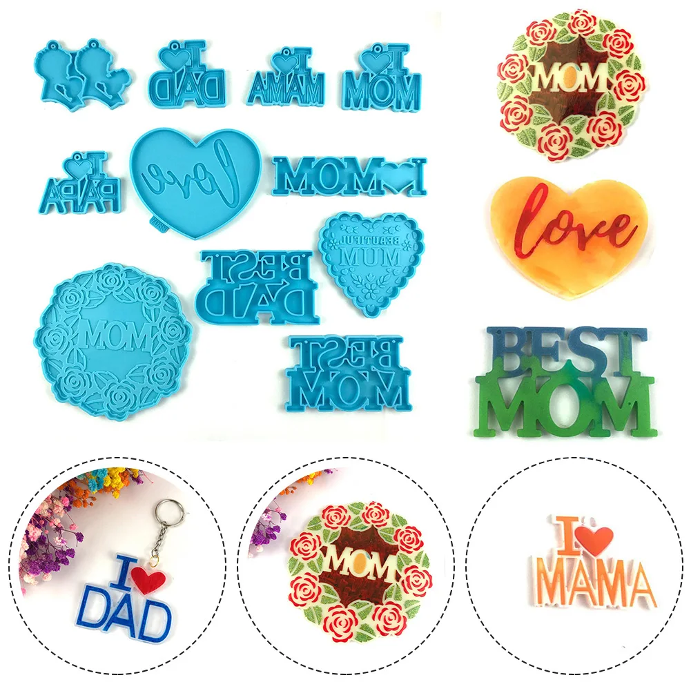 DIY Silicone Love MOM Resin Casting Mold Mother's Day Gift Epoxy Mould Craft Gift Making Keyring Coaster Jewelry Making Tool
DIY Silicone Love MOM Resin Casting Mold Mother's Day Gift Epoxy Mould Craft Gift Making Keyring Coaster Jewelry Making Tool