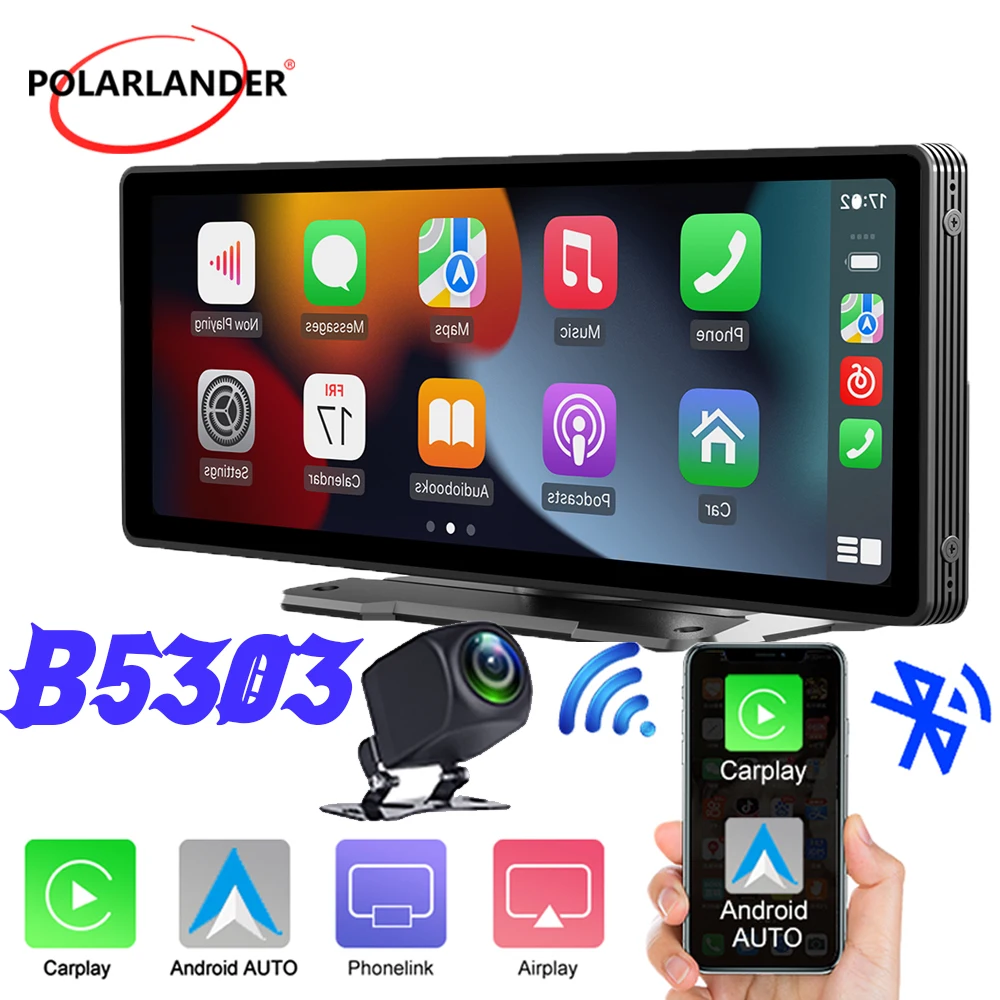 Автомобильный мультимедийный плеер Carplay, портативный стерео-плеер на Android, с 9 "сенсорным IPS экраном, с поддержкой MP5, с Bluetooth
Автомобильный мультимедийный плеер Carplay, портативный стерео-плеер на Android, с 9 "сенсорным IPS экраном, с поддержкой MP5, с Bluetooth