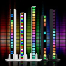 Rgb Sprach steuerung synchrones Rhythmus licht Internet beliebte bunte Musik Umgebungs licht Auto Desktop-Induktion kreative LED-Auswahl