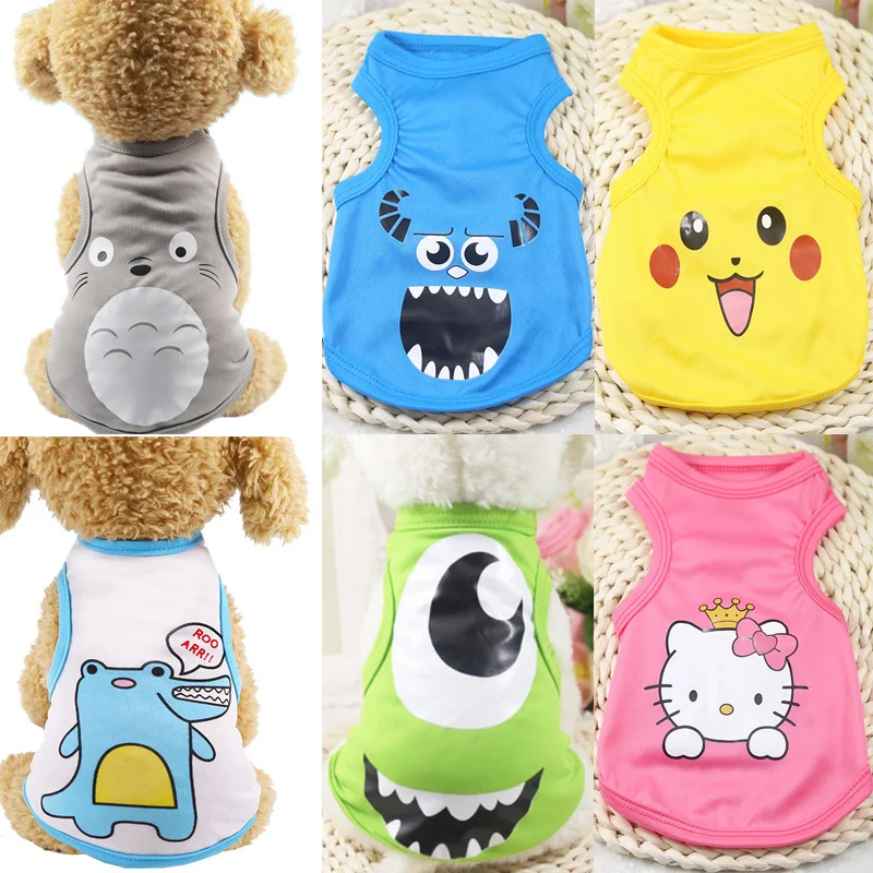 Animal Cartoon Small Dogs Vest Teddy Breathable Puppy Sleveless T-Shirt For Cat Dog Costume Summer Pet Dog Clothes Yorkshire
Animal Cartoon Small Dogs Vest Teddy Breathable Puppy Sleveless T-Shirt For Cat Dog Costume Summer Pet Dog Clothes Yorkshire