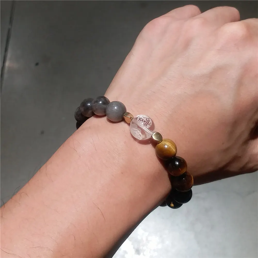 Natural Crystal Engraving Four Great Beasts Feng Shui Tiger Eye Bracelet Men Women Silver Color Obsidian Lucky Bracelets 10mm
Natural Crystal Engraving Four Great Beasts Feng Shui Tiger Eye Bracelet Men Women Silver Color Obsidian Lucky Bracelets 10mm