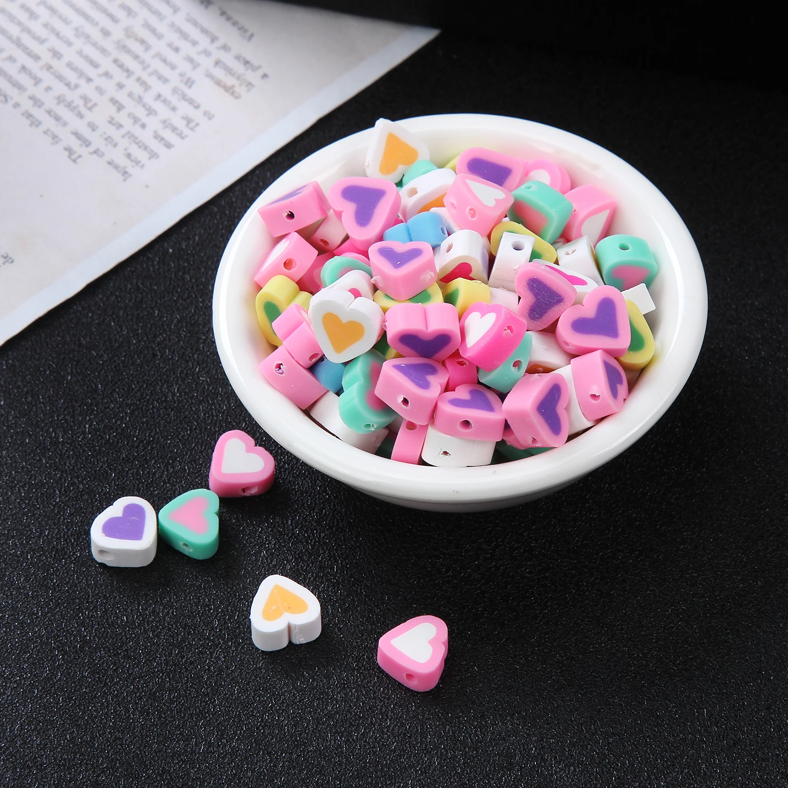30Pcs Mixed Pretty Heart Polymer Clay Beads Handmade Flower Beads For Jewelry Making DIY Bracelet Necklace Crafts Accessories
30Pcs Mixed Pretty Heart Polymer Clay Beads Handmade Flower Beads For Jewelry Making DIY Bracelet Necklace Crafts Accessories
