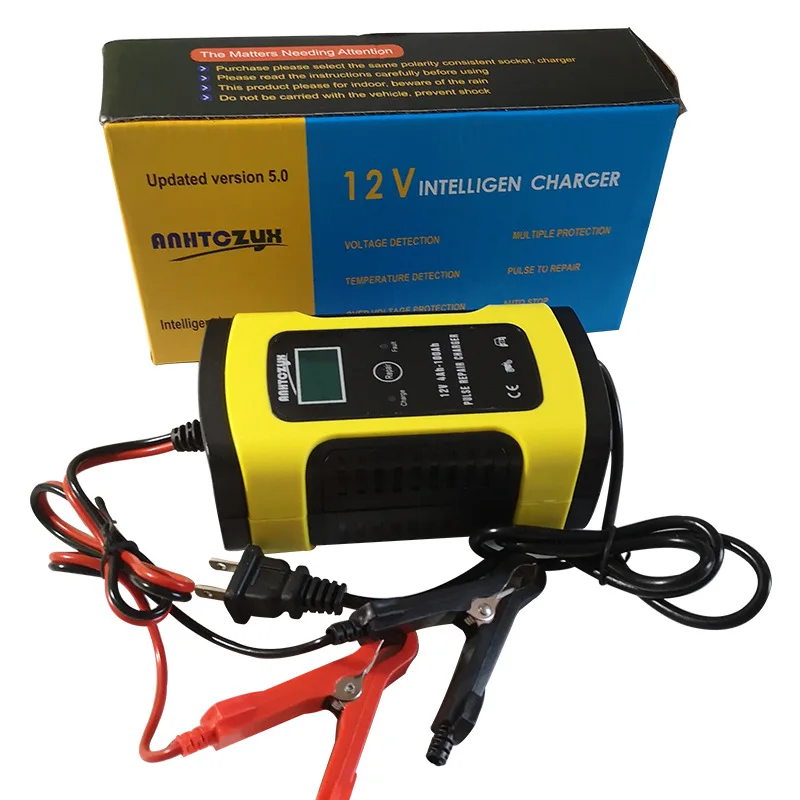 12V6ACar Motorcycle Battery Charger for Auto Moto Lead Lead Acid Battery Smart Chargeing Euro Charger 6A 12V Digital LCD Display
12V6ACar Motorcycle Battery Charger for Auto Moto Lead Lead Acid Battery Smart Chargeing Euro Charger 6A 12V Digital LCD Display